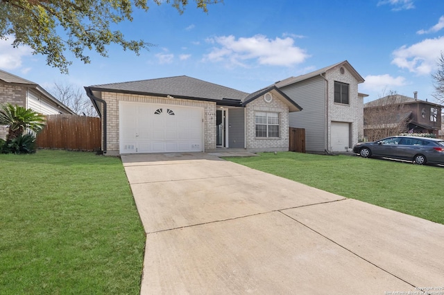 view of front of home with a front yard