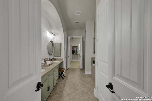 bathroom with vanity