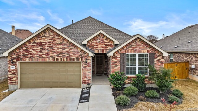 front of property featuring a garage