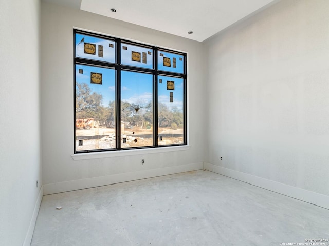 empty room featuring concrete floors