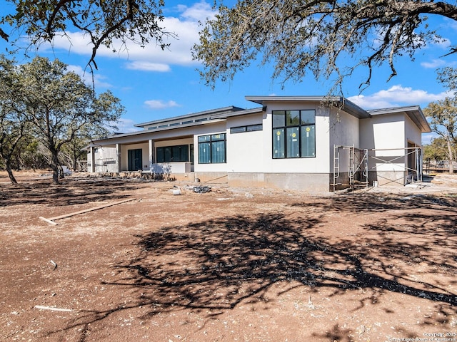 view of rear view of property