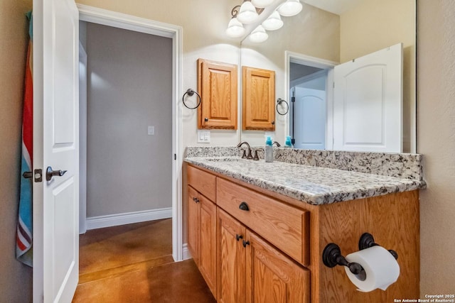 bathroom featuring vanity