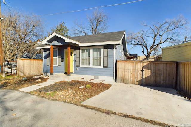 bungalow-style house featuring a porch