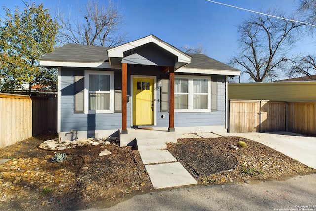 view of bungalow-style house