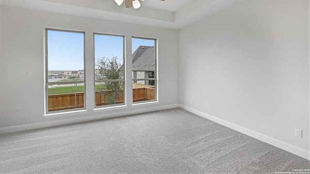 305 Hulda Trl, New Braunfels, TX 78130 - empty room featuring baseboards, carpet floors, and ceiling fan