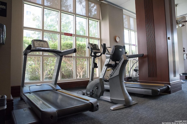 view of exercise room