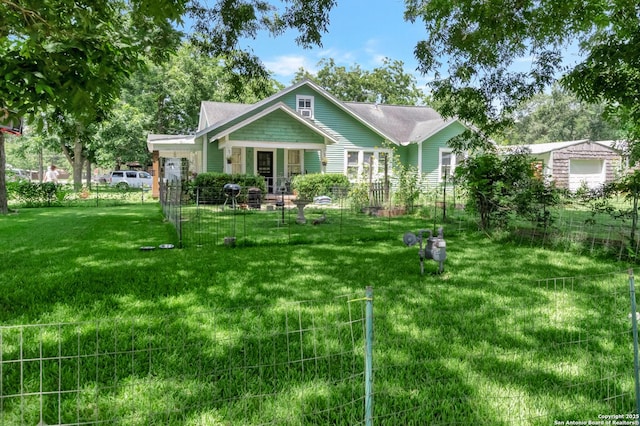 exterior space featuring a lawn