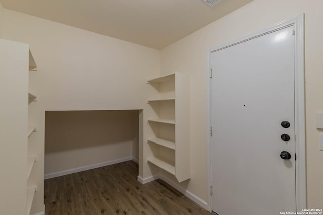 interior space featuring hardwood / wood-style floors