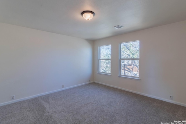 view of carpeted empty room