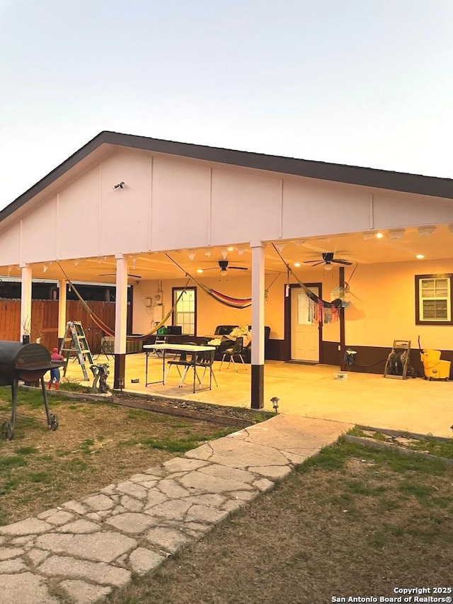 view of horse barn