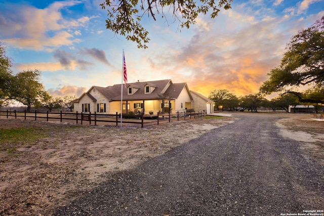 view of front of property