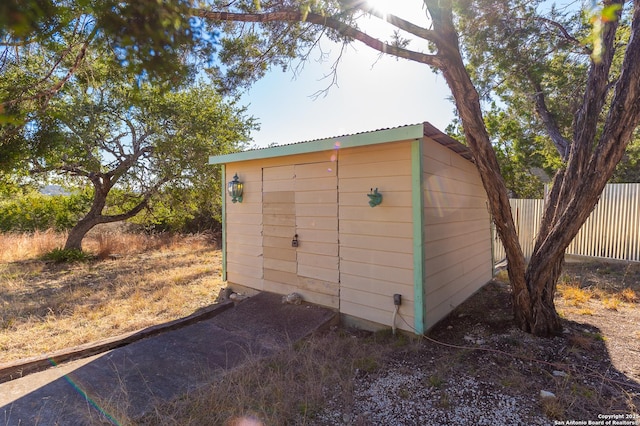 view of outbuilding