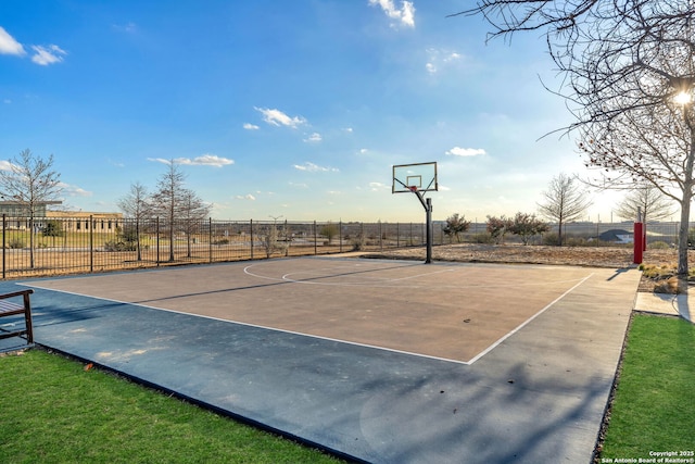 view of basketball court