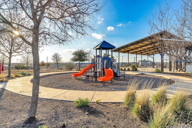 view of jungle gym