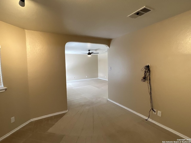 corridor with carpet flooring