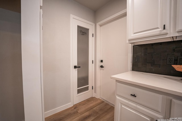 interior space featuring hardwood / wood-style flooring