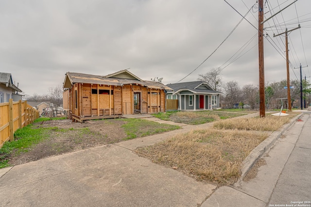 view of bungalow