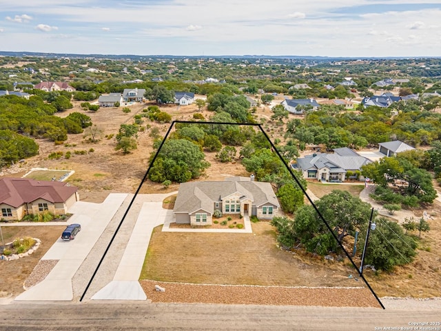 birds eye view of property