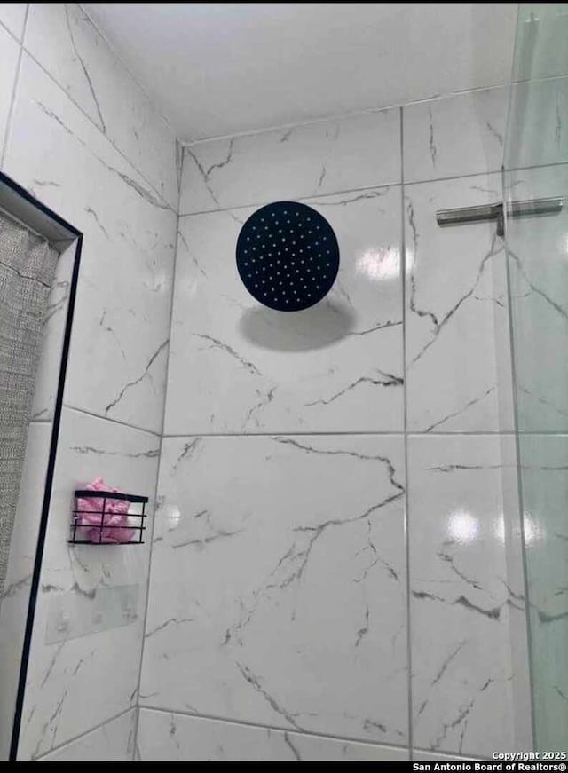 details with tiled shower