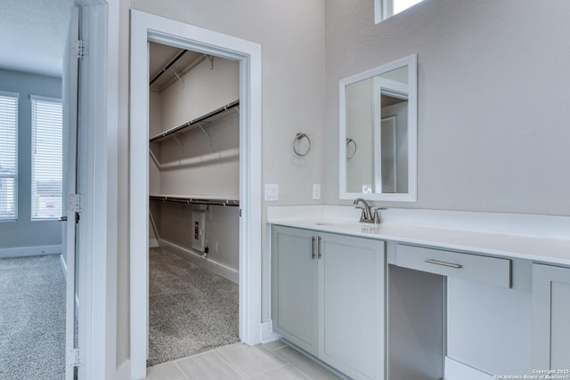 bathroom featuring vanity