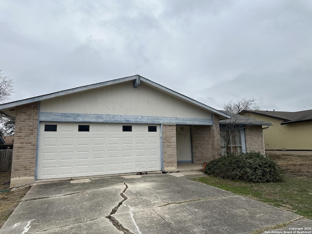 ranch-style house with a garage