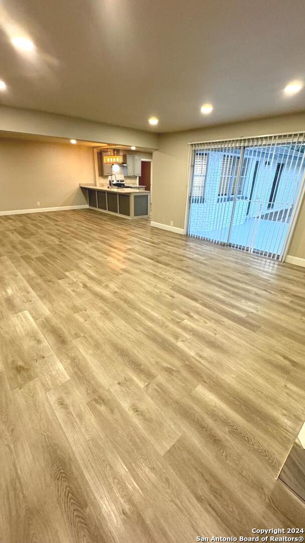 interior space featuring wood-type flooring