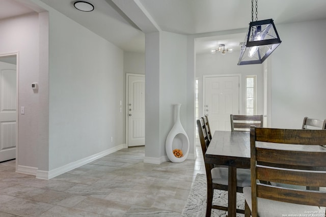 view of dining room