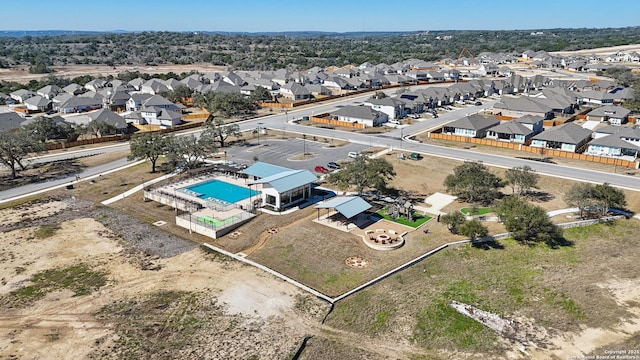 birds eye view of property featuring a residential view