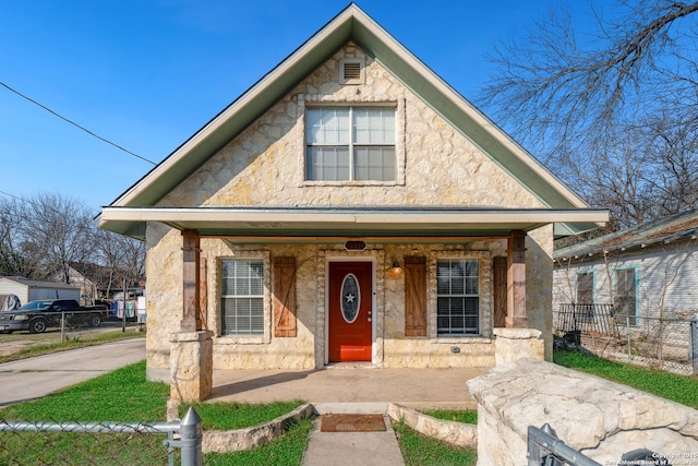 bungalow with covered porch