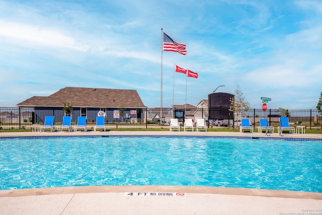 view of pool