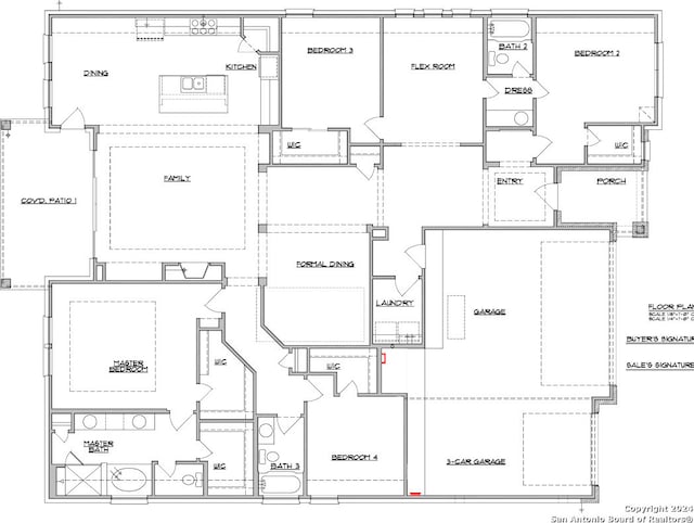 1218 Catnip, New Braunfels, TX 78132 - view of floor plan / room layout