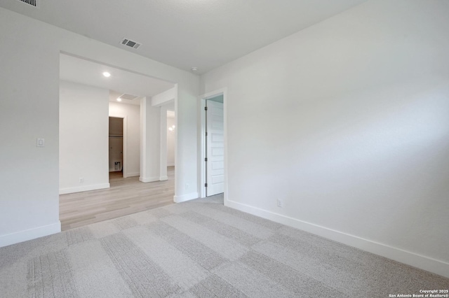 1218 Catnip, New Braunfels, TX 78132 - unfurnished room featuring light carpet and recessed lighting