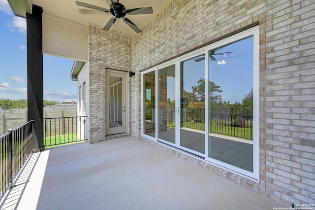 1218 Catnip, New Braunfels, TX 78132 - balcony with a ceiling fan