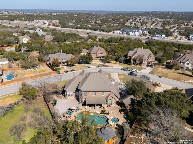 9014 Woodland Pass, Boerne, TX 78006 - bird's eye view featuring a residential view
