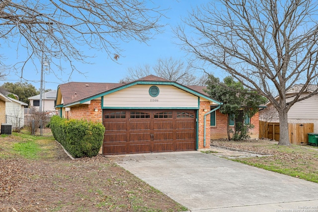 ranch-style house with a garage