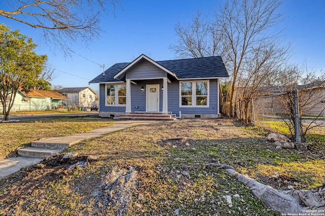 view of bungalow-style home