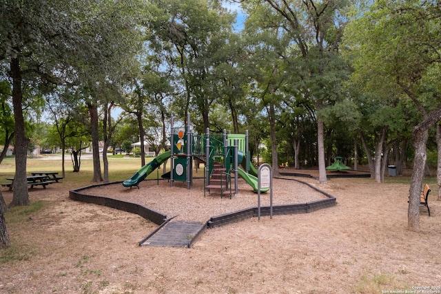 view of jungle gym