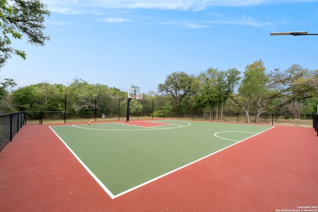 view of sport court