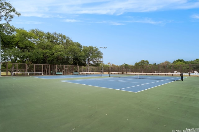 view of sport court