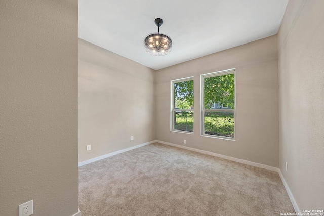 view of carpeted empty room