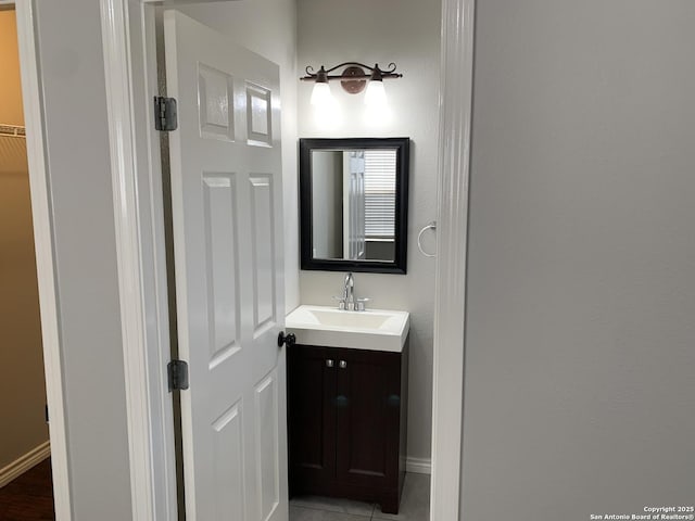 bathroom featuring vanity