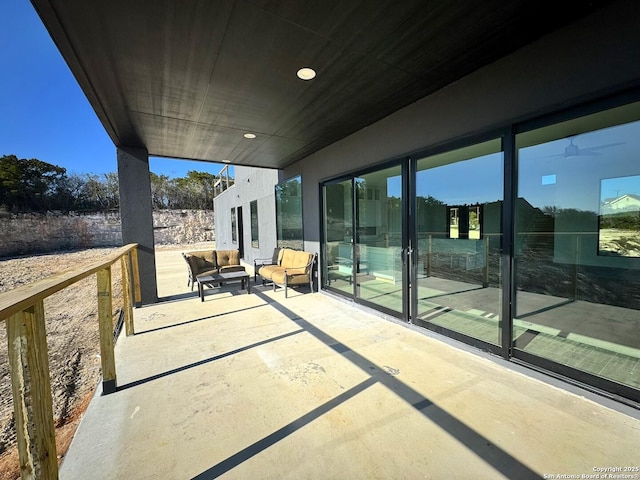 balcony with an outdoor living space