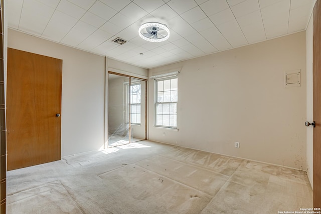 view of carpeted empty room