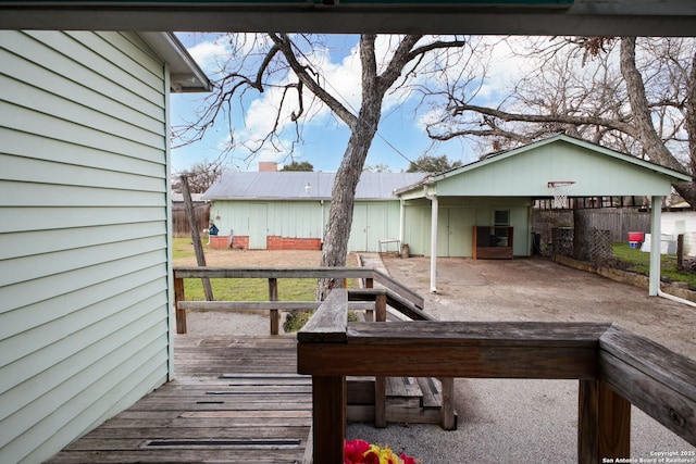 view of deck