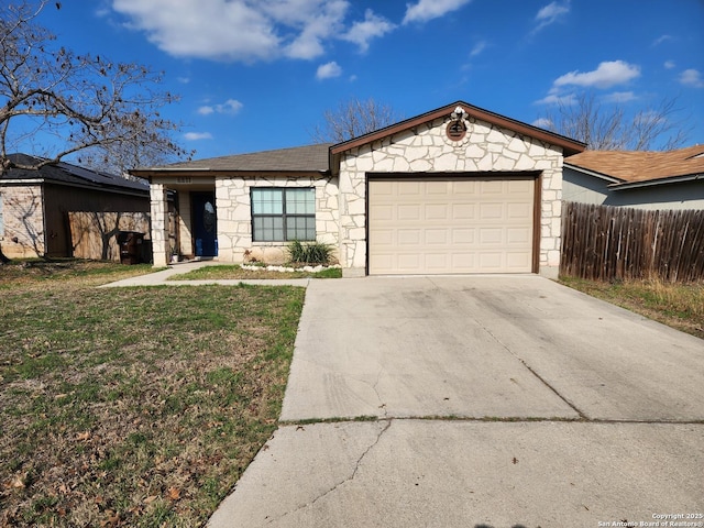 ranch-style house with a garage