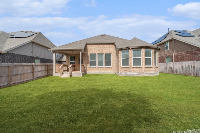 10732 Merrick Run, San Antonio, TX 78254 - rear view of house featuring brick siding and a shingled roof