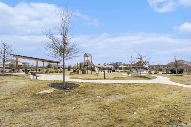 10732 Merrick Run, San Antonio, TX 78254 - community playground featuring a lawn