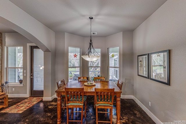 view of dining area