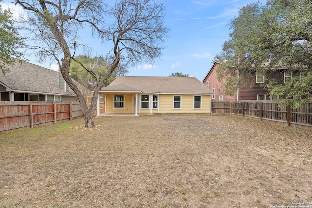 view of rear view of property