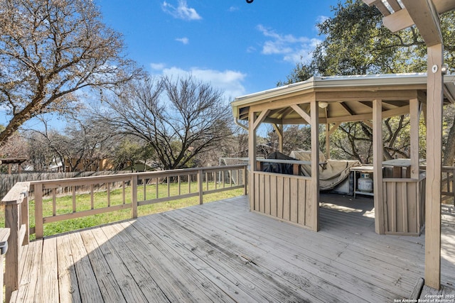 view of wooden terrace